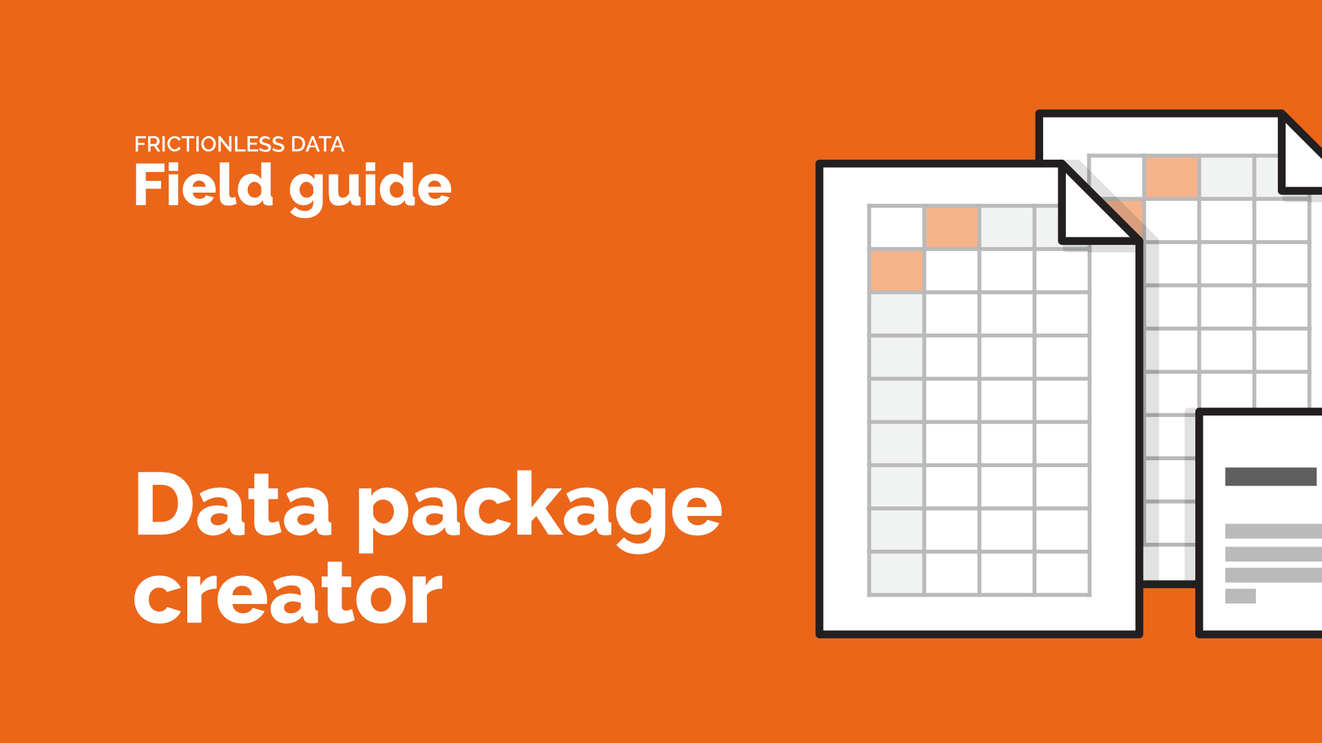 Video title image for Data Package Creator